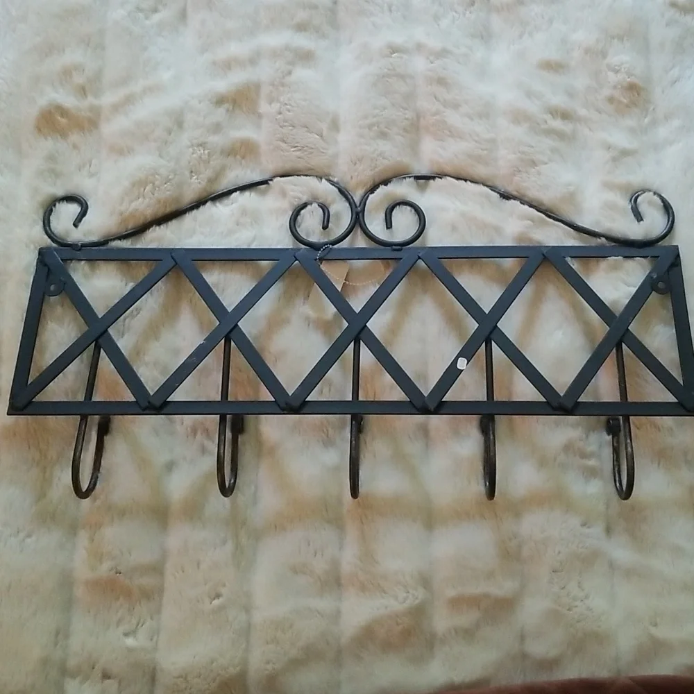 Home Interiors Metal 5 Hook Rack